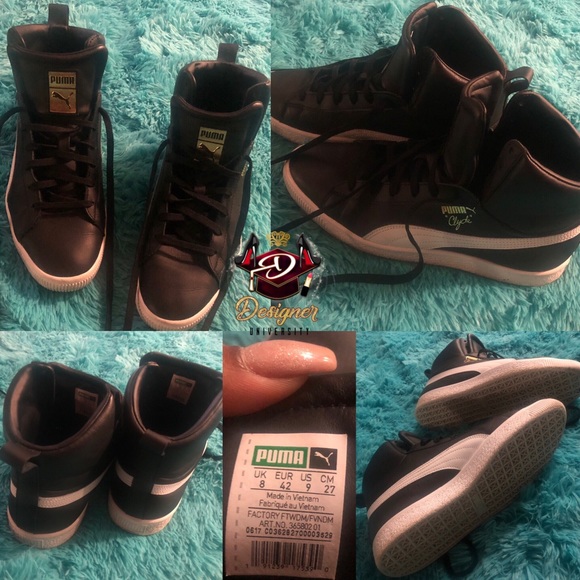 COPY - Black and white Puma Clyde’s - Picture 2 of 2